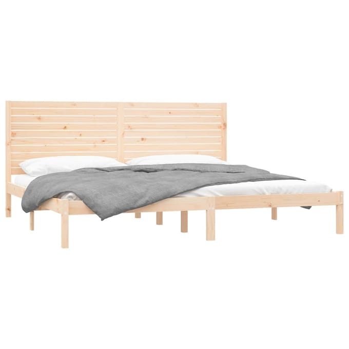 vidaXL - Bedframe - massief - hout - 180x200 - cm