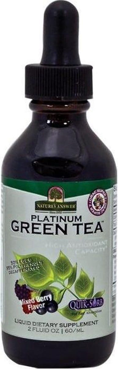 Natures Answer Groene thee extract alcoholvrij met 50% EGCG 60 Milliliter