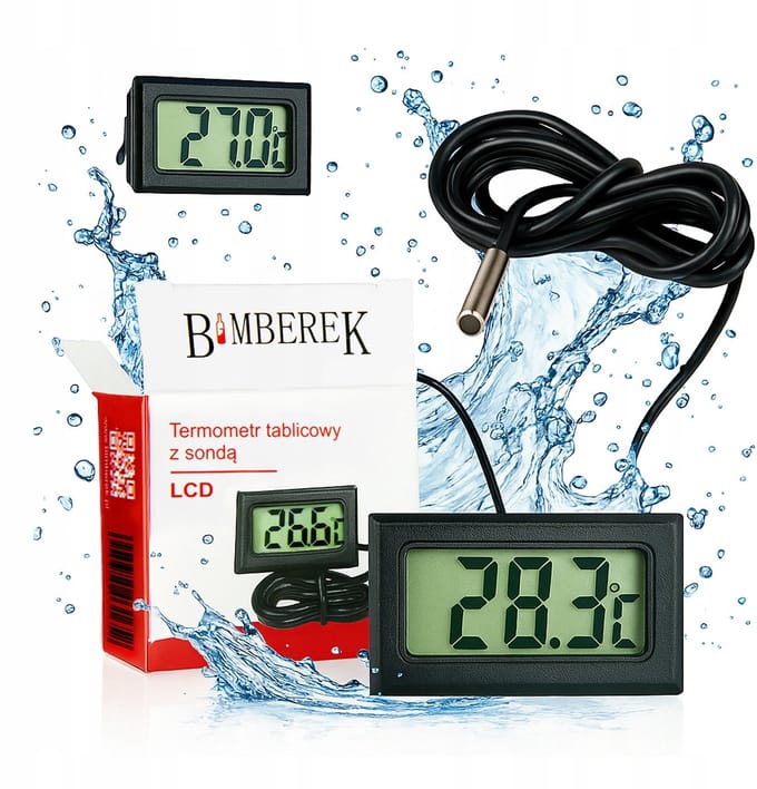Digitale LCD-thermometer met sonde -50°C tot 110°C