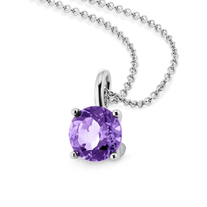 Orolino Halskette Gold 585 mit natürlichem Amethyst 45cm lang