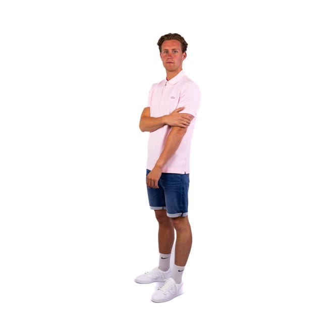 Lacoste Paris Stretch Pique Polo Regular Fit - lichtroze