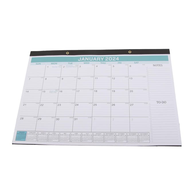 2024.01‑2025.06 Calendrier des Jours Fériés Compte à Rebours 365 Calendrier Créatif Mural de Bureau white