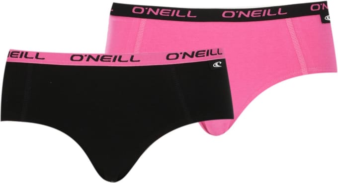 O'Neill - Dames Hipster 2-pack - Pink Black - Maat S
