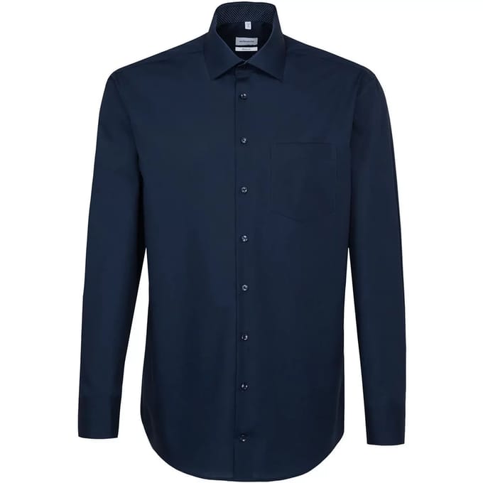 Seidensticker Overhemd Long sleeve Donkerblauw (01.193690 - 19)