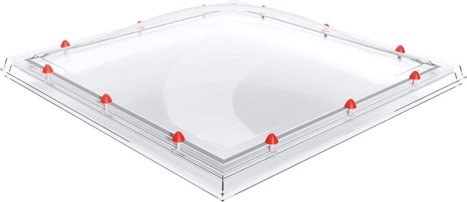 Skylux polycarbonaat lichtkoepel 3-wandig - helder 1500 x 1500 mm