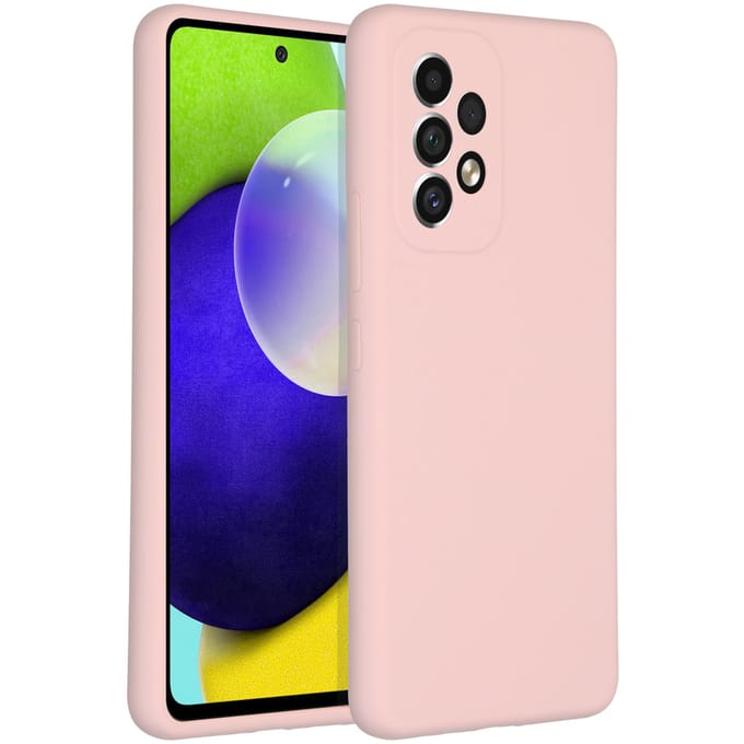 Accezz Hoesje - Geschikt voor Samsung Galaxy A53 - Liquid Silicone Backcover - Roze