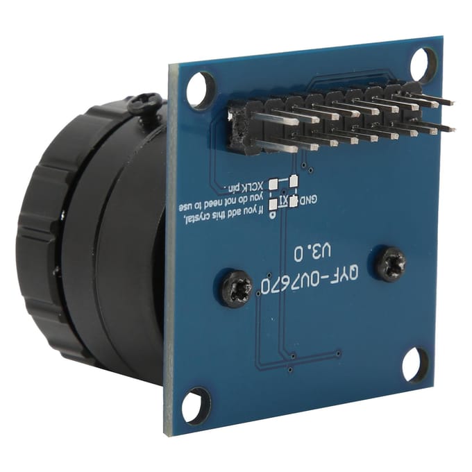 5MP OV7670 Cameramodule Verstelbare Macro CS Metalen Mount 2.8mm Focus voor DIY Ontwikkeling gray