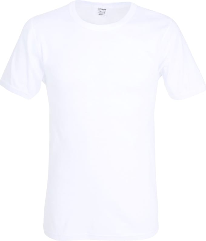 Ceceba heren T-shirt fijnrib regular fit (1-pack) - O-hals - wit