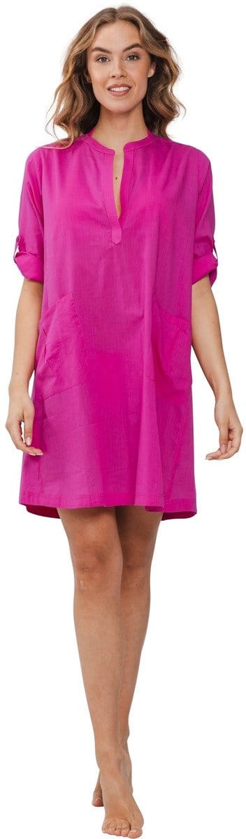 Rebelle Cover-Up Beach Basics - Roze - Katoen - Maat 42