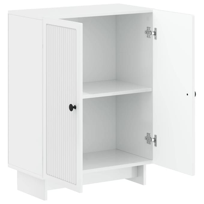 vidaXL - Badkamer - Opbergkast - EDE - Hoogglans - Wit - 59,5 - x - 31 - x - 80 - cm