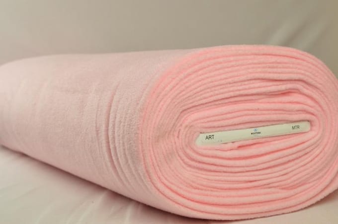 Fleece stof - Dusty roze - 10 meter