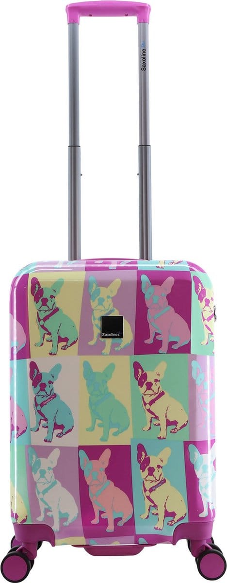 Saxoline Blue – Bulldog Emotion | Handbagage / Harde Koffer / Trolley – Small (55 cm) - Bedrukt / Small