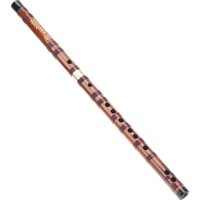 G-toets Bamboe Fluit Droog Bitter Traditioneel Orkestinstrument Set met Opbergdoos ZD02 brown