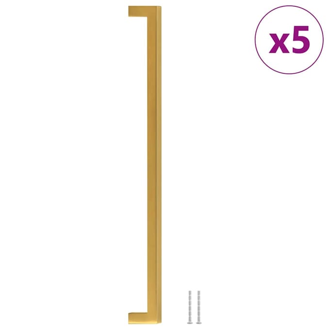 vidaXL - Handvatten - 5 - st - 320 - mm - roestvrij - staal - goudkleurig