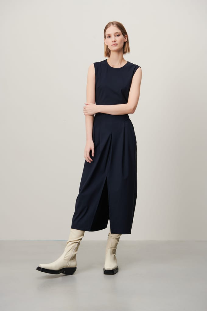 Jackie dress technical jersey | Blue - Blue / S