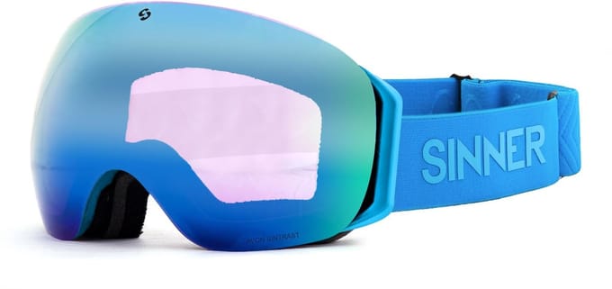 Sinner Avon OTG Skibril | Blauw + GRATIS EXTRA LENS | Categorie 1