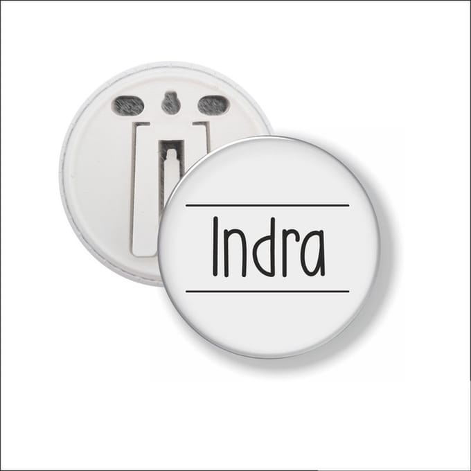 Button Met Clip 58 MM - Indra