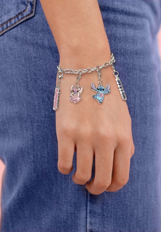 STITCH - Ensemble bracelet avec breloques + accessoires pour cheveux gray