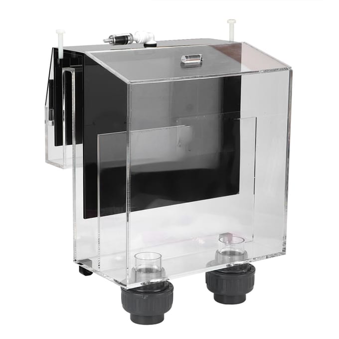 Kwaliteit Acryl Zelfstart Sifon Hang On Overloopbox voor Vissenkom Aquarium black