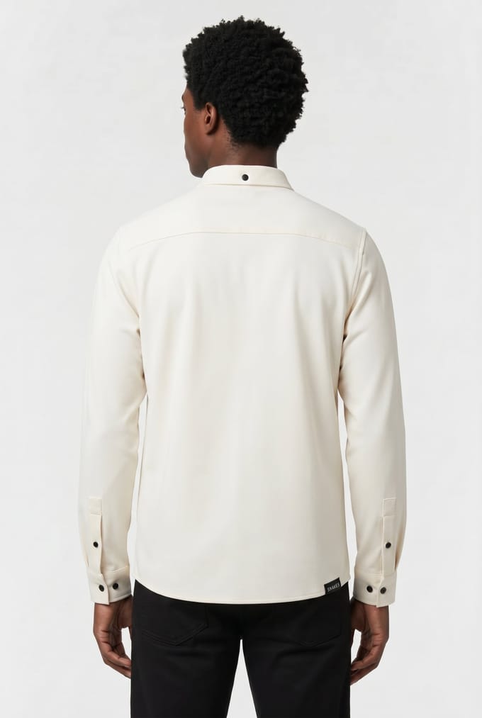 Lyle & Scott Black Eagle Pocket Shirt Bleached Sand Taglia: S | Camicie Casual Outlet | Uomo | Marrone