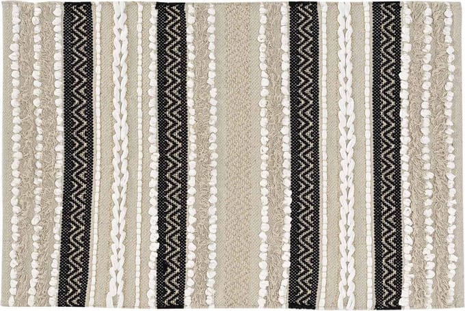 Rechthoekig tapijt met metallic draad FANCY, 60 x 90 cm