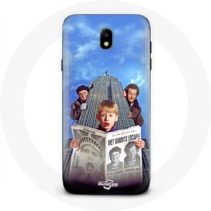 Coque pour Samsung Galaxy J7 2017 Home Alone Maman j'ai encore raté l'avion