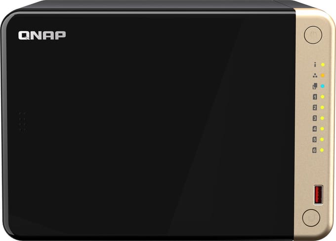 6-Bay QNAP TS-664-8G Intel® Celeron® - N5095 - Schwarz