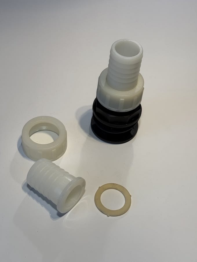 Tankdoorvoeren hottub met slangtule 32 mm