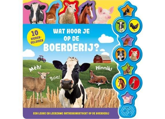 Wat hoor je op de boerderij? Geluidenboeken