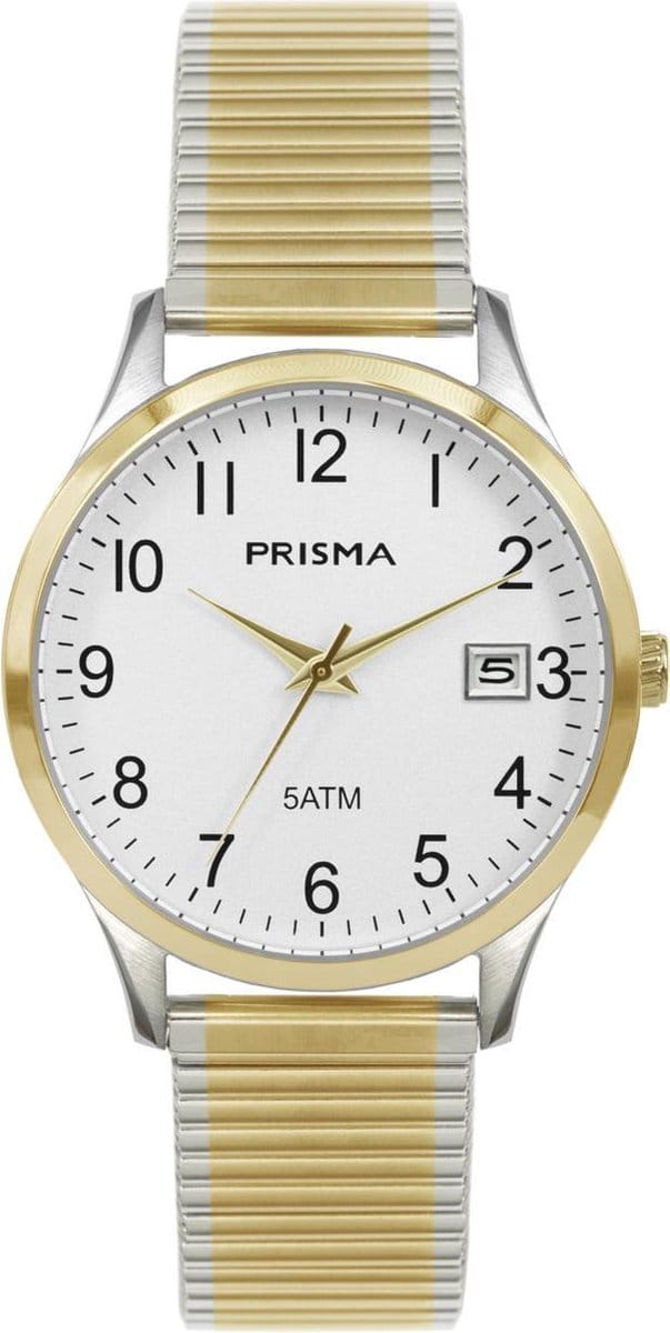 Prisma Herenhorloge P.1176 Rekband Goud