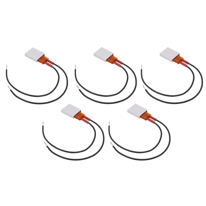 5 Stuks PTC Verwarmingselement Aluminium Behuizing Continue Warmteafgifte Automatische Constante Temperatuur PTC black