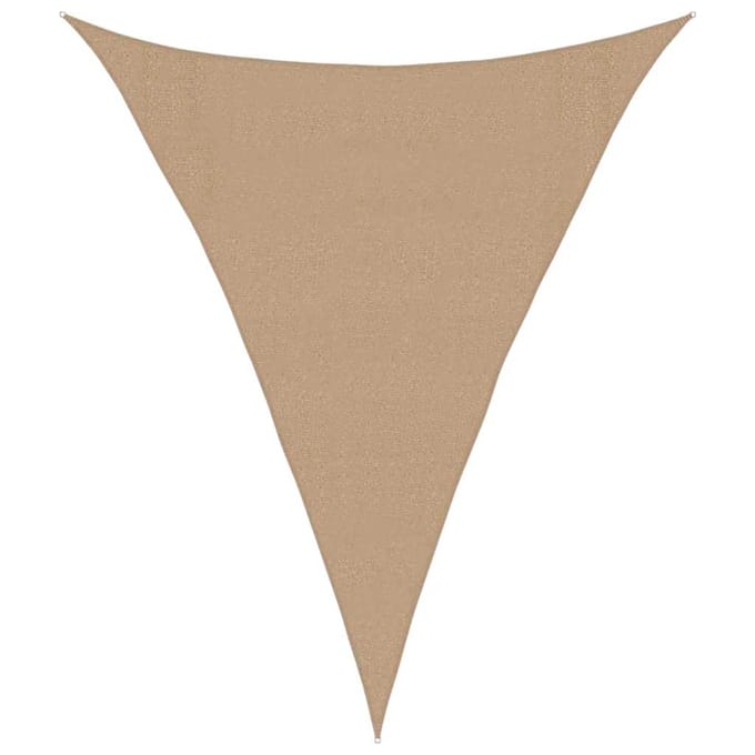 vidaXL Zonnezeil 160 g/m² 3x4x4 m HDPE taupe