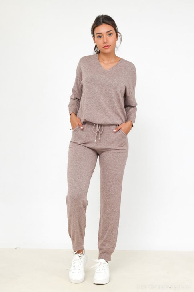 Huispak Dames Emma - Taupe - Maat S/M - Lounge We Are