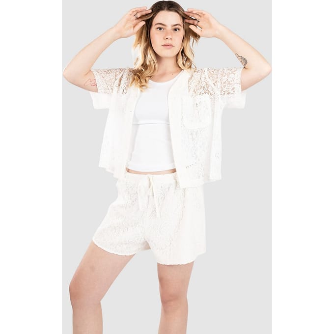 Freeworld Libby Lace Hemd wit