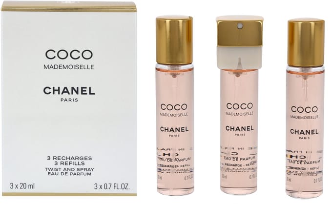 Chanel Eau De Parfum Twist And Spray Navulling Chanel - Coco Mademoiselle Eau De Parfum Twist And Spray Navulling  - 3 ST