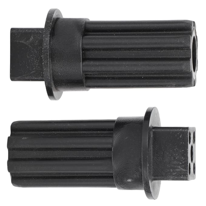 2 STUKS Vleesmolen Schroefkoppeling Zwart Plastic Snelle Installatie Vleesmolen Schroefkoppeling black