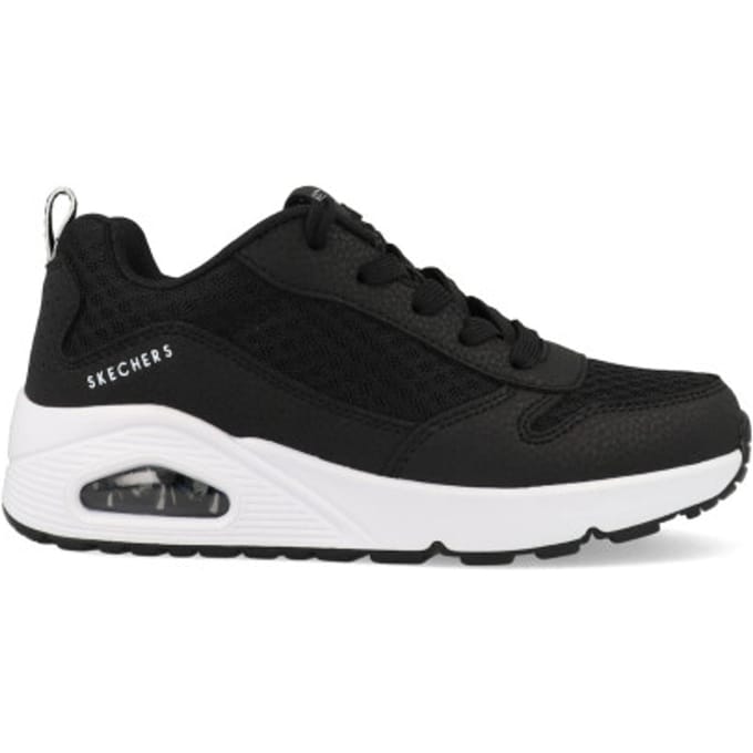 Skechers Uno - Powex Unisex Sneakers - Zwart