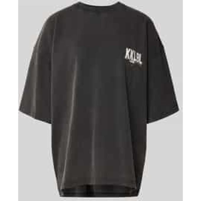 Oversized T-shirt met labelprint