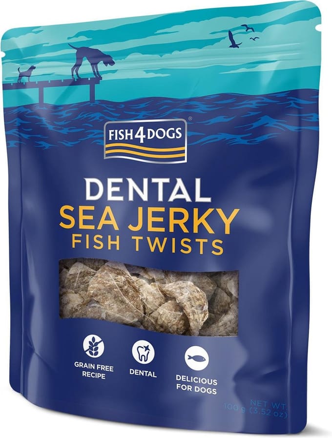 Fish4Dogs Dental - Sea Jerky Fish Twists - 100 g