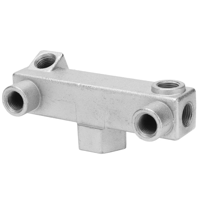 6-Weg Connectorblok Luchtcompressor Schroefdraad Manifold Verdeelstuk G14 G12
