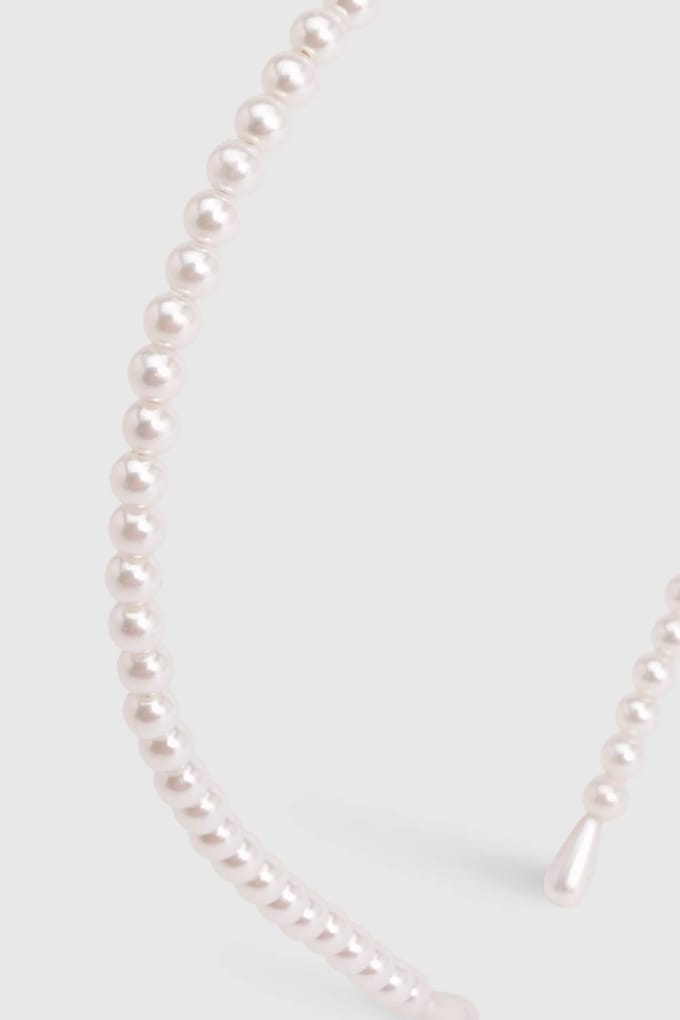 boohoo Dames Hoofdband met pareldetails