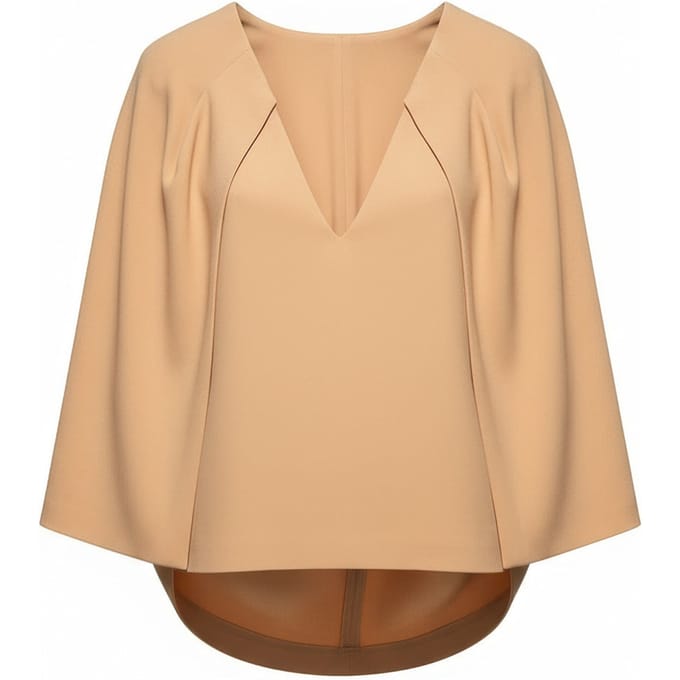 kano's en top vrouw Alberta Ferretti - top - beige
