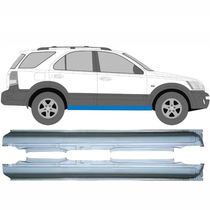 Volledige dorpel voor Kia Sorento 2002-2009 / Links + Rechts / Set