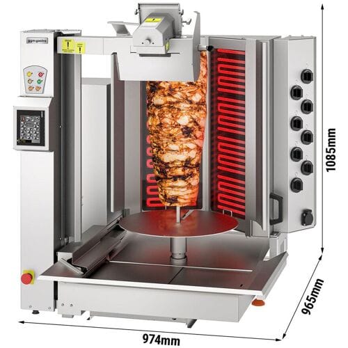 GGM Gastro Elektro Dönerroboter mit Schneidsystem - V-Form - 8 Heizelemente - max. 130 kg