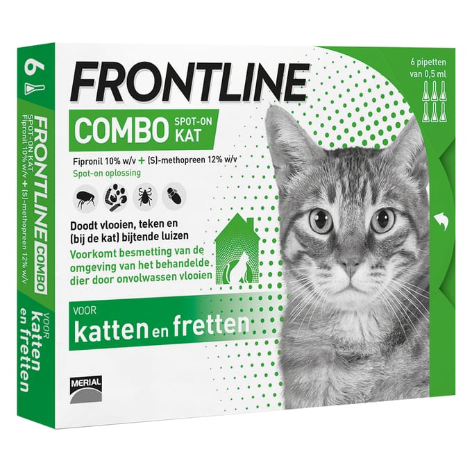 6 Pipetten Frontline Combo Spot-On Kat