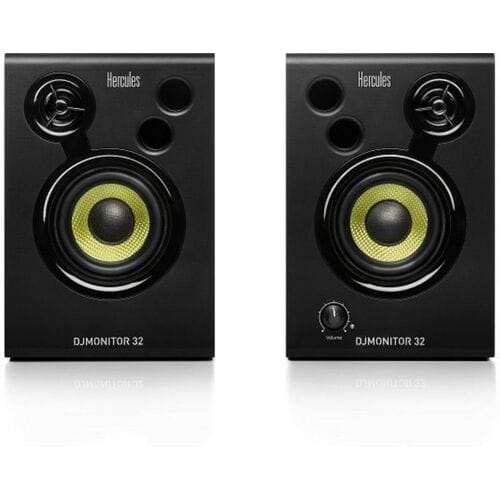 Hercules DJMonitor 32 - Actieve 3" Studiomonitorset - 2x 15W RMS Speakers - Instap DJ & Studio