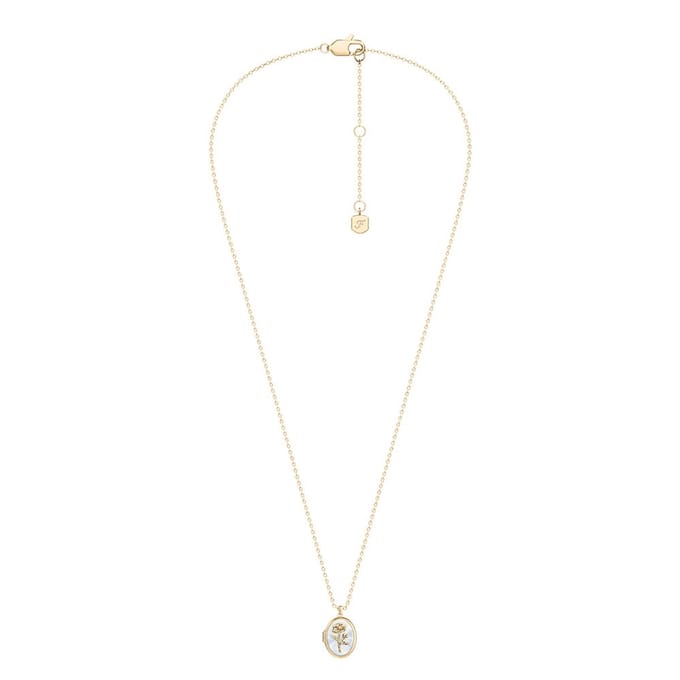FOSSIL Sutton Vrouwen Collier 45.70 cm - Goudkleurig