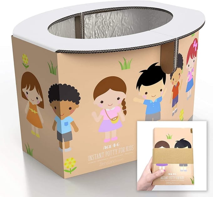Vouwbare Draagbare Hygiëne Emmer Voor Kinderen - 3 Pack