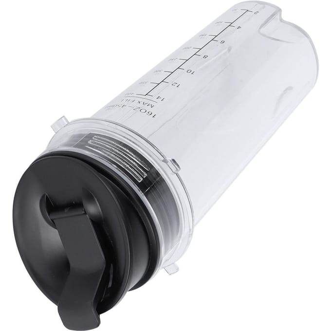 16oz Vervangbeker Blenderbeker Container met Klapdeksel Geschikt voor Nutri Ninja Blender Accessoires white