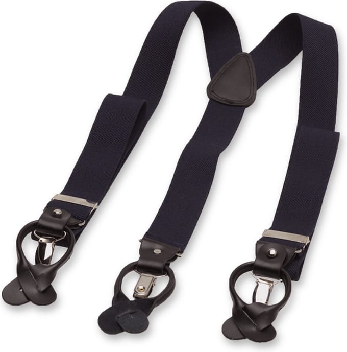 E.L. Cravatte Bretels - Luxe - Donkerblauw